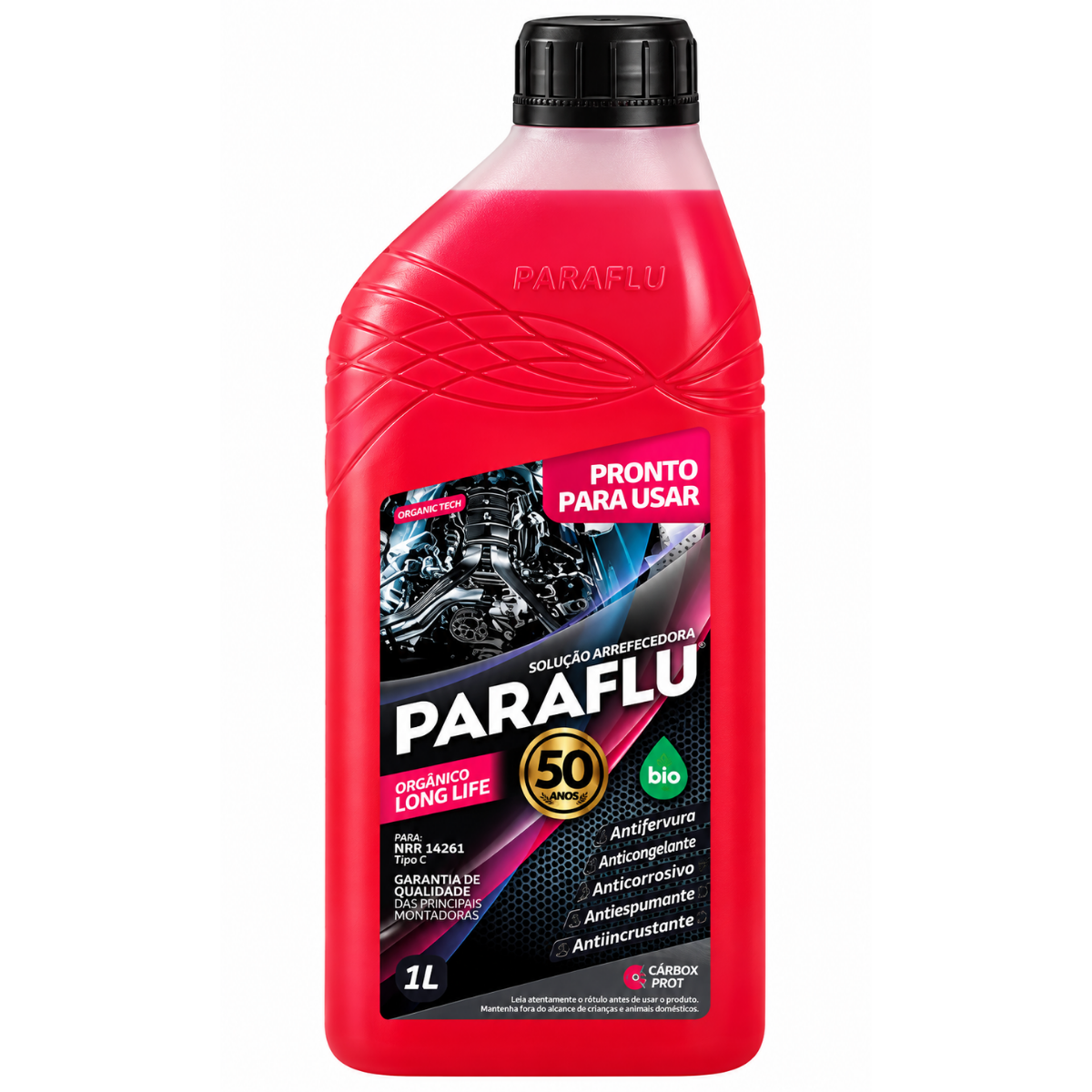 Fluido para Radiador Paraflu Bio Orgânico Anticorrosivo Pronto para Usar